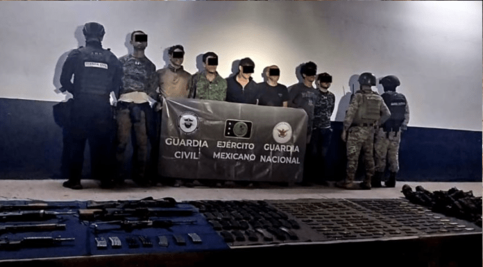 Siete Templarios detenidos tras enfrentamiento, en Ex Hacienda La Huerta