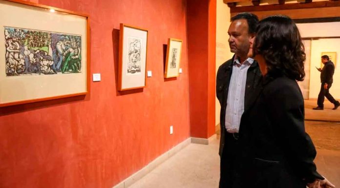 Julio Arreola inaugura la exposición de Alfredo Zalce en Pátzcuaro