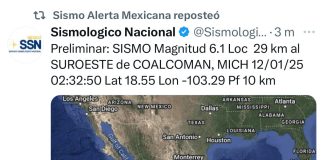 #Video | Sismo de 6.1 se registra en Coalcomán, Michoacán, esta madrugada