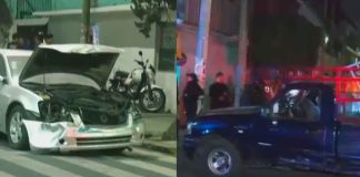 #México: Chocan, no llegan a acuerdo y queman un vehículo