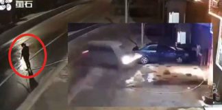#VIDEO | Impactante accidente: Mujer es atropellada mientras limpiaba la calle frente a un negocio