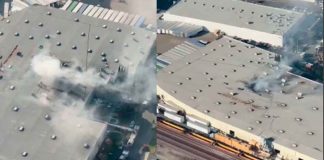#VIDEO | Avioneta se estrella contra edificio comercial al sur de California; deja 2 muertos y más de 18 heridos