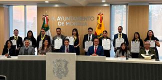 Diez egresados de la facultad de derecho de la UMSNH, recibieron el reconocimiento “Sofía Muñoz”