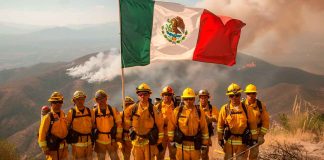 #VIDEO | Bomberos mexicanos “Serpiente Amarilla” se unen a las labores para combatir los incendios en Los Ángeles