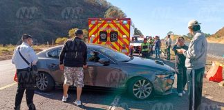 Se registra choque por alcance en la autopista Siglo XXI