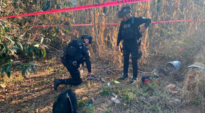 Guardia Civil desactiva 2 explosivos para lanzarse desde drones, en Tangamandapio