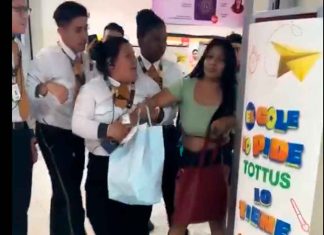 #VIDEO | Mujer es detenida al ser sorprendida robando en un centro comercial