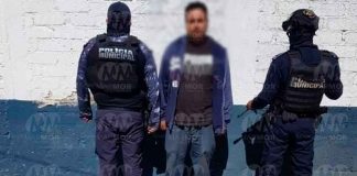 Policías de Pátzcuaro detienen a albañil en posesión de droga sintética