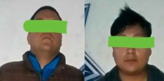 #Imágenes | Policías detienen a dos sujetos que disparaban un arma larga y una corta en un bar