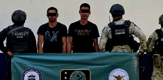Tras repeler agresión armada, policías y soldados detienen a dos presuntos integrantes del CJNG