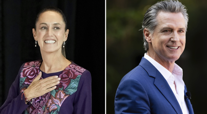 Gobernador de California agradece a la Presidenta Claudia Sheinbaum apoyo enviado a Los Ángeles