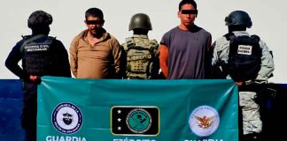 Detenidos “El Checo” y “El Chino” presuntos pistoleros del CJNG, en Buenavista
