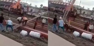 #VIDEO | Tres trabajadores murieron electrocutados tras chocar una escalera con cables de alta tensión