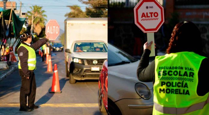 Policía Morelia lanza Escuadrón Vial Escolar para poner orden vial en escuelas