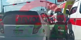 #VIDEO | Sujetos pelean en el obelisco, Lázaro Cárdenas creando caos vial