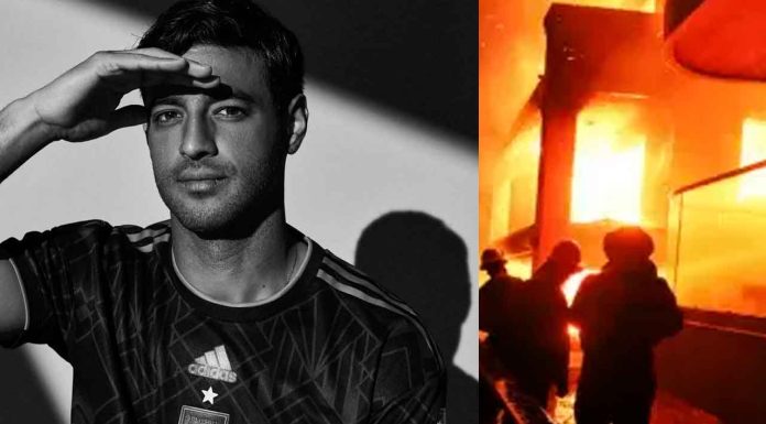 #Video // Ex futbolista mexicano Carlos Vela pierde su hogar por los incendios ocurridos en California