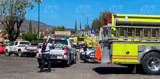 Hombre sufre infarto y muere afuera de la base central de Bomberos Morelia