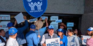 #VIDEO | A las afueras del INFONAVIT, PAN Michoacán se manifiesta en defensa de los ahorros del pueblo mexicano