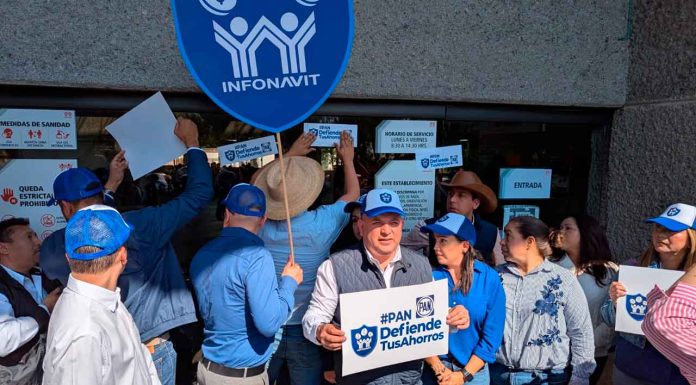 #VIDEO | A las afueras del INFONAVIT, PAN Michoacán se manifiesta en defensa de los ahorros del pueblo mexicano