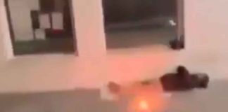 #VIDEO | #México: Jóvenes avientan pirotecnia encendida a un indigente que estaba durmiendo