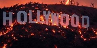 #VIDEO | Incendios en Los Ángeles: el fuego se acerca al célebre cartel de “Hollywood” y deja en ruinas Sunset Boulevard