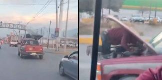 #VIDEO | #MéxicoMágico: Mecánico va checando camioneta en movimiento en plena avenida