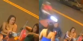 #VIDEO | Joven cenaba con sus amigos y la atropella motociclista a toda velocidad