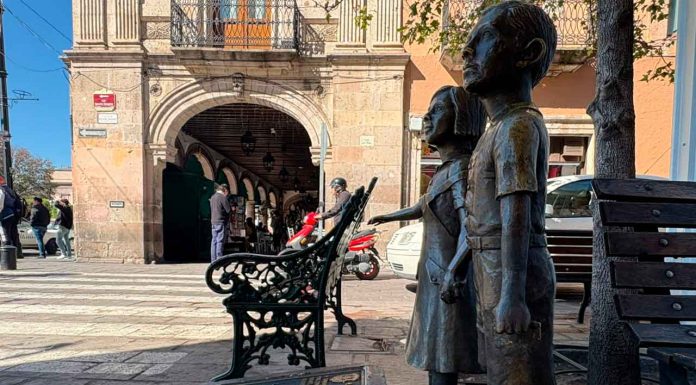 Desde hace tres semanas, ya se había registrado el intento del robo del maletín de la escultura “Los Niños Españoles”
