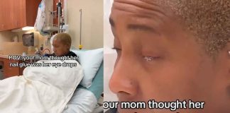 Mujer vive una tragedia tras confundir pegamento para uñas con gotas para los ojos