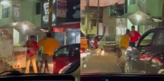 #VIDEO | Motociclista y automovilista protagonizan pelea sobre la avenida Guadalupe Victoria en Morelia