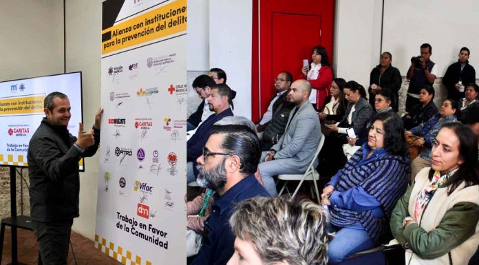 #Imágenes | Policía Morelia consolida alianza estratégica con 23 instituciones para la prevención del delito