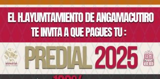 Pago de predial 2025; condonación de multas y recargos en Angamacutiro