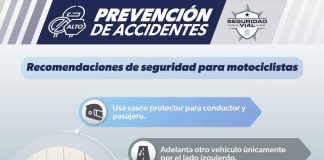 ¿Viajas en moto? Sigue estas recomendaciones de SSP para evitar accidentes