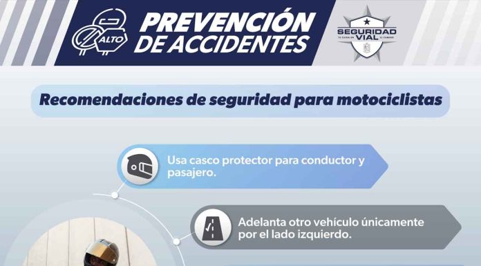 ¿Viajas en moto? Sigue estas recomendaciones de SSP para evitar accidentes