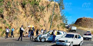 #Imágenes | Se accidenta motociclista en el Ramal Camelinas y chocan 2 autos cerca de Ciudad Salud