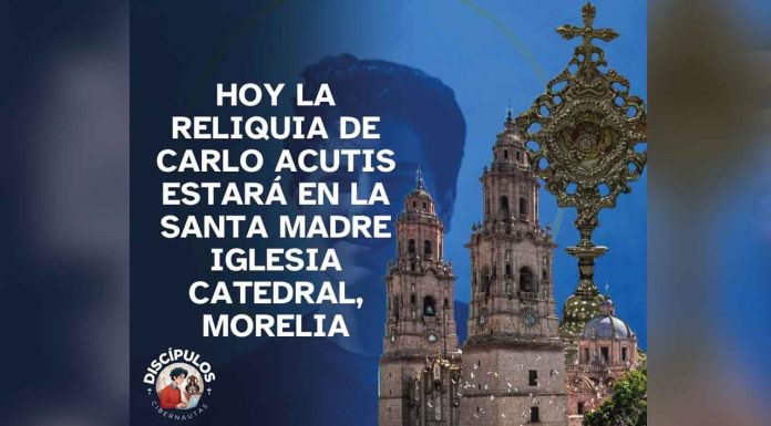 Reliquia de Carlo Acutis regresa a Morelia, realizará caravana hacia Catedral