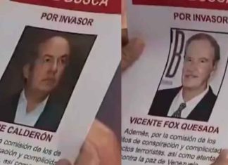 Venezuela distribuirá carteles de “Se busca” contra Calderón y Fox