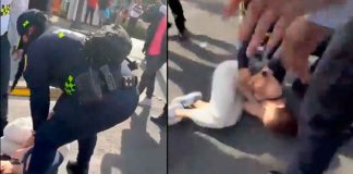 #Video | Reportan uso de la fuerza innecesaria, en contra de jovencita, por parte de policías de la CDMX