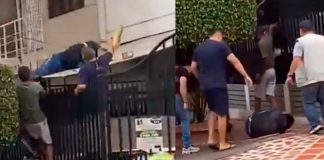 #Video // Hombre sufre brutal golpiza tras intentar robar en una casa