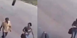 #Video // Hombre es impactado en la cabeza por un neumático