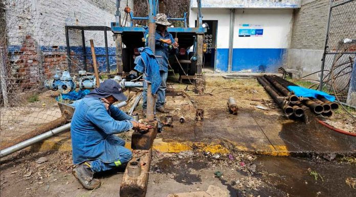 Realizan mantenimiento al equipo de bombeo en Huertas de San Antonio