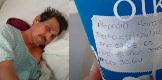 #Imágenes | ¡Así los hospitales en nuestro país! inadecuada atención médica, personal improvisa mascarilla de oxígeno con vaso de unicel