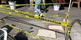 #Imágenes | Atendido el socavón en el portal Morelos en el centro de la ciudad