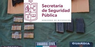 SSP asegura un arma de fuego, cargadores y municiones