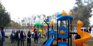 #Imágenes | La UMSNH es propiedad de todas y todos; Yarabí Ávila inaugura el parque infantil “El Crisol” en CU