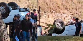 #VIDEO #AlMomento #AlertaVial | Volcadura en Altozano genera caos vial y deja dos lesionados