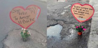 #VIDEOS | #MéxicoMágico: Colocan mensajes de amor en baches; de tanto tiempo que han estado, ya les agarraron cariño
