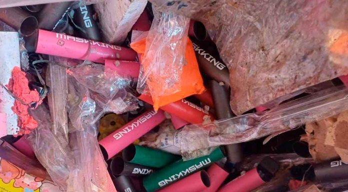 Aseguran 130 mil vapeadores en LC; los pretendían ingresar ilegalmente al país