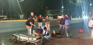 #VIDEO | Adulto mayor resulta lesionado tras ser atropellado por combi en Calzada La Huerta