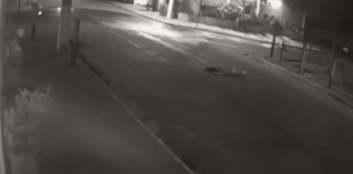 #VIDEO | ¡Nuevo caso! Mujer en estado de ebriedad se queda dormida a media calle y es atropellada